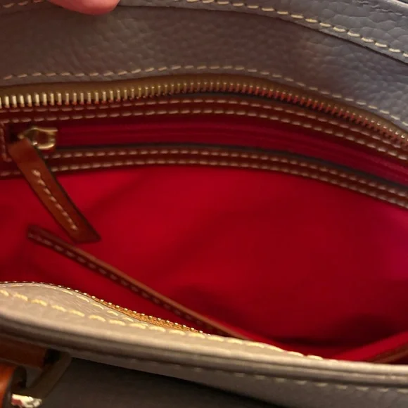 DOONEY & BOURKE  Large Leather LEISURE Shopper Tote Bag Handbag NEW GRAY - Picture 11 of 12